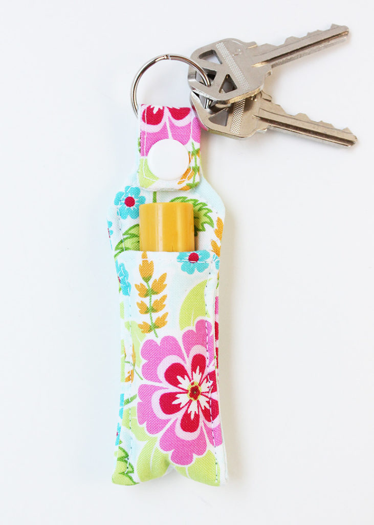 Chapstick Holder Keychain Positively Splendid {Crafts, Sewing