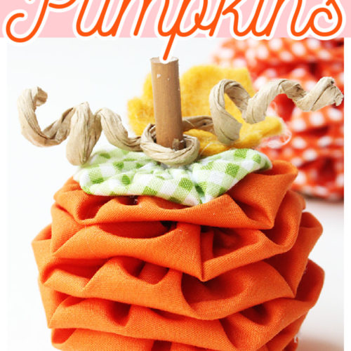 Fabric Yo-Yo Pumpkins