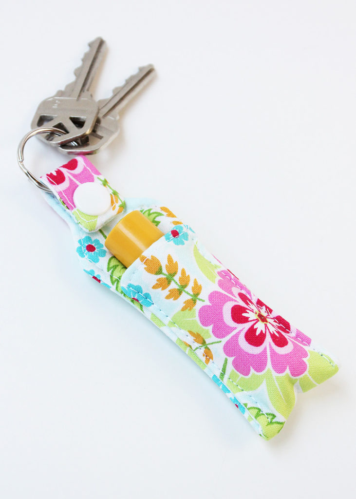 Chapstick Holder Keychain Positively Splendid {Crafts, Sewing