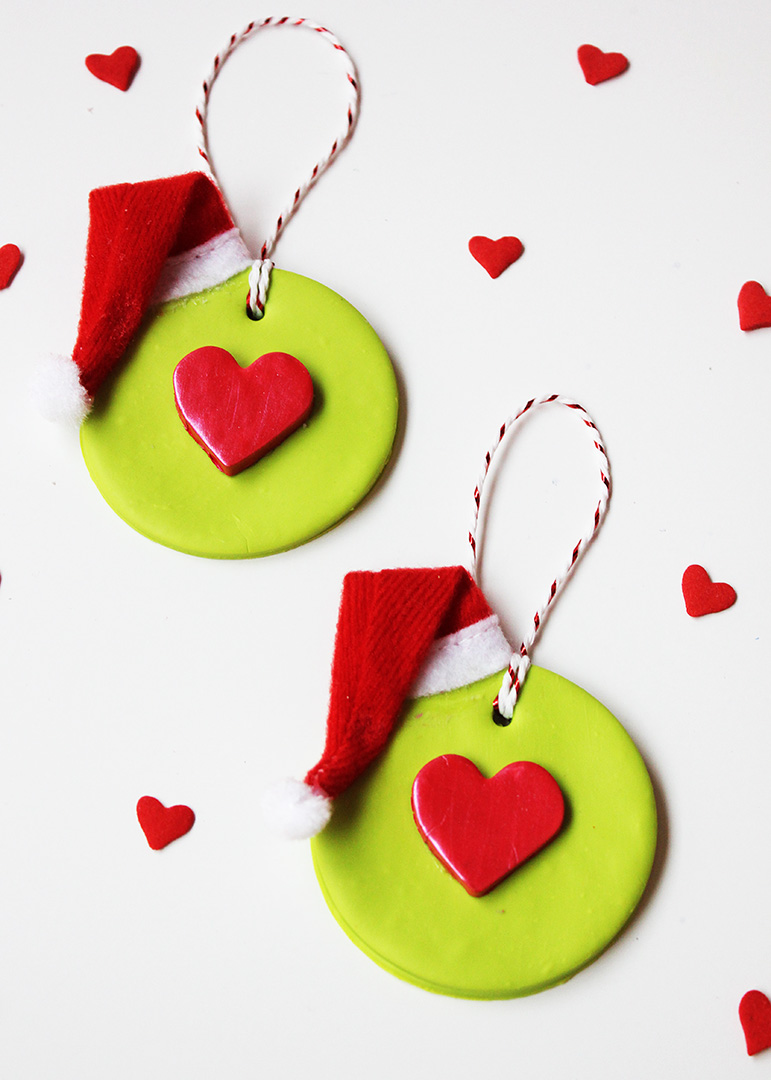 DIY Grinch Ornaments