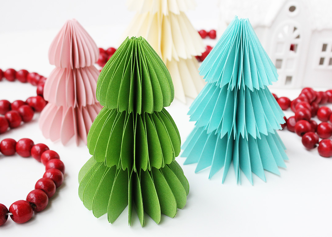 How to Make Honeycomb Christmas Trees