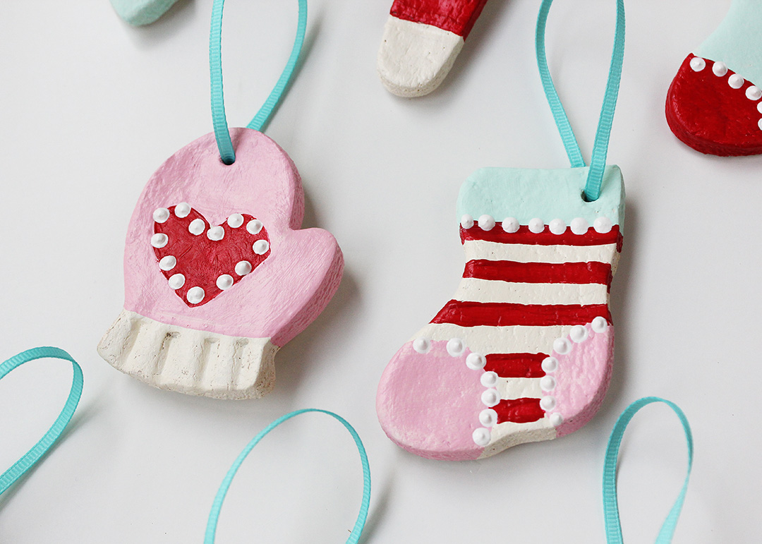 Painted Salt Dough Ornaments